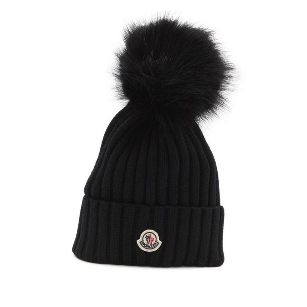 Moncler Women Logo Wool Beanie